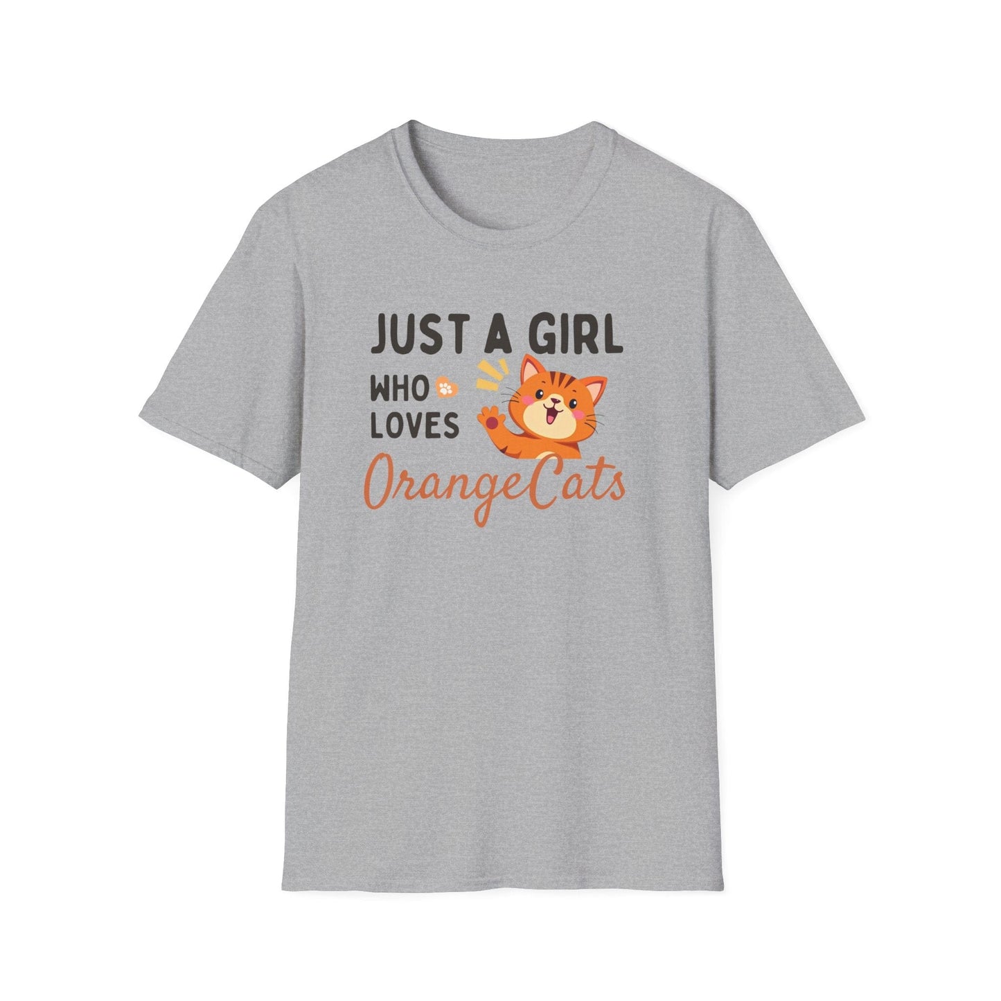 Just a Girl Who Loves Orange Cats T-Shirt