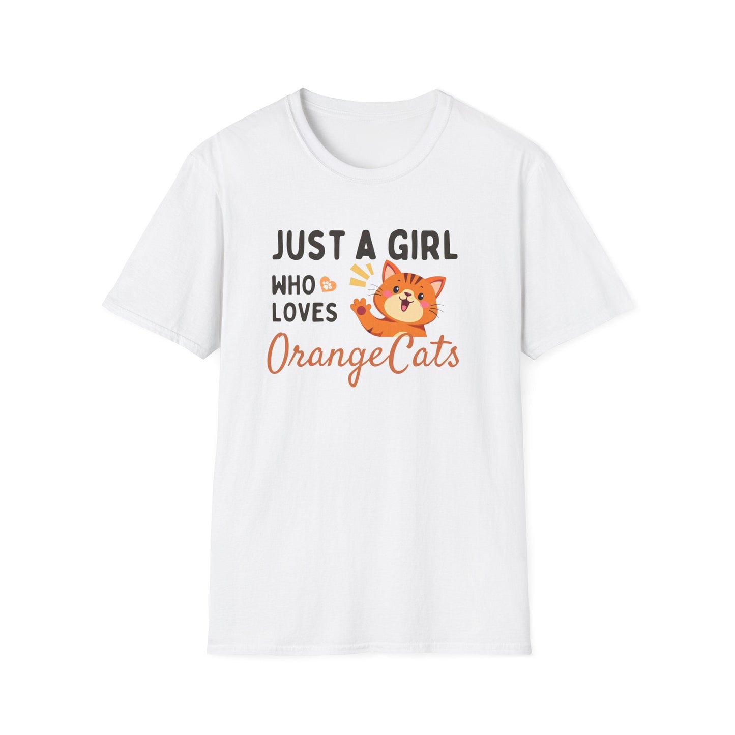 Just a Girl Who Loves Orange Cats T-Shirt