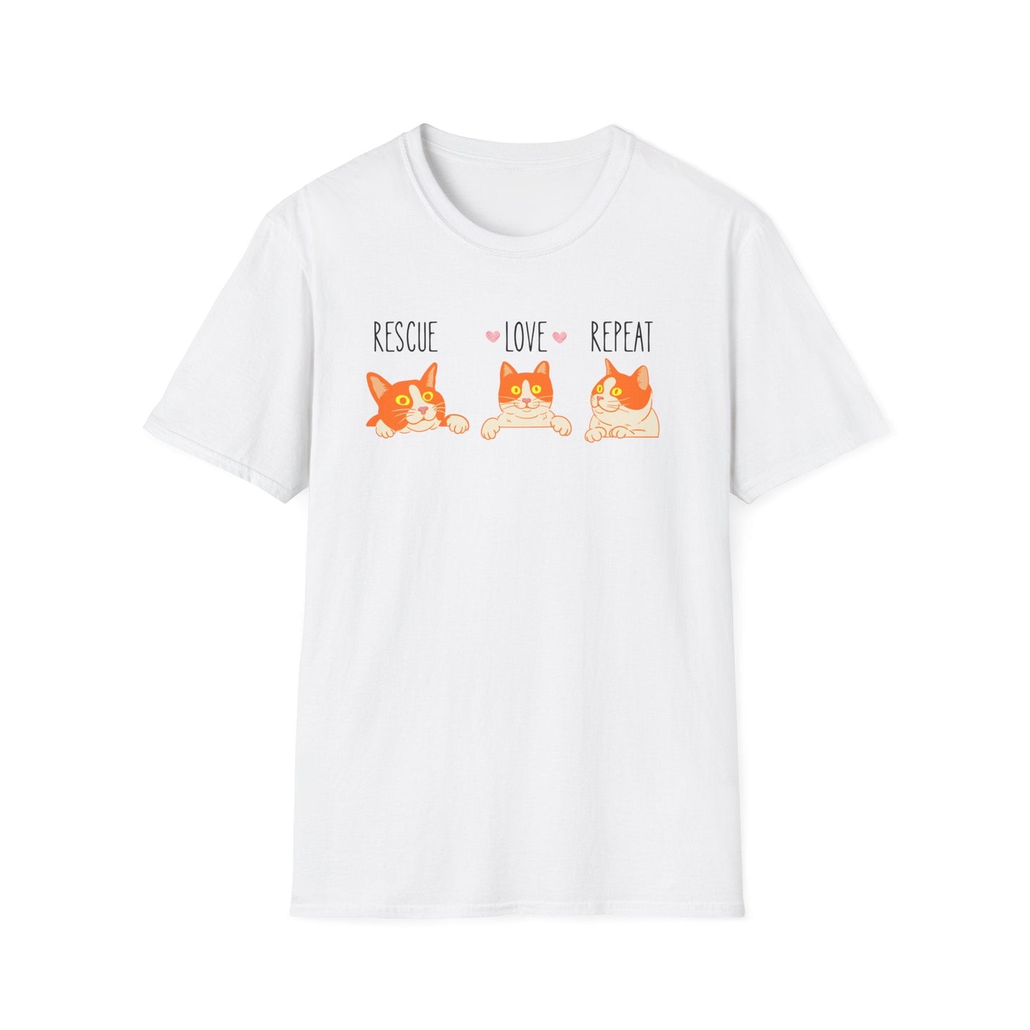Rescue Love Repeat Cats T-Shirt
