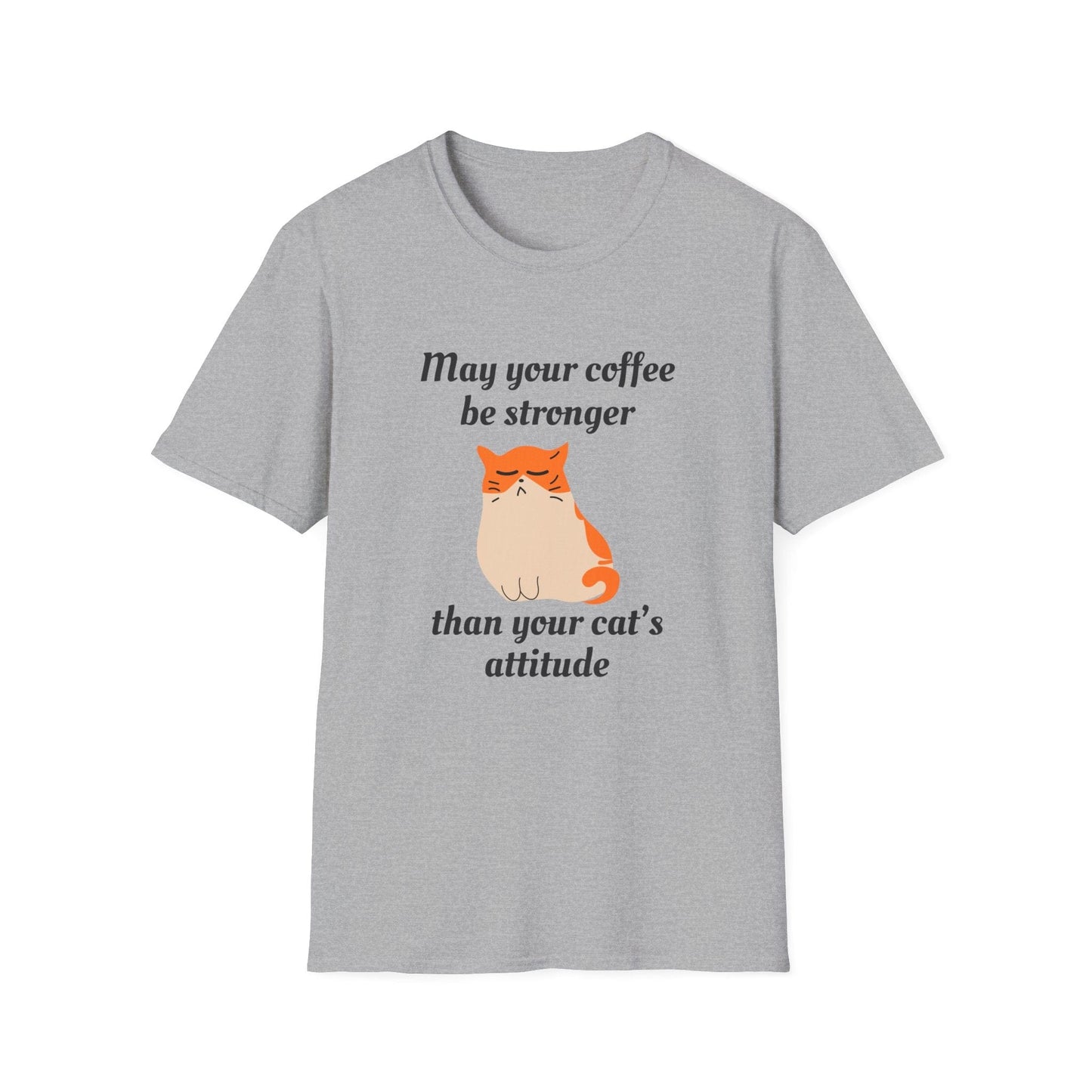 Strong Coffee, Sassy Cat T-Shirt