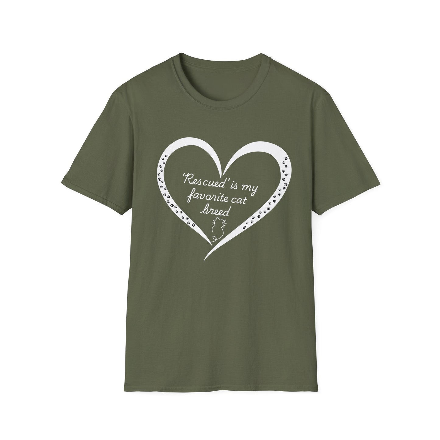 ‘Rescued’ Is My Favorite Cat Breed T-Shirt