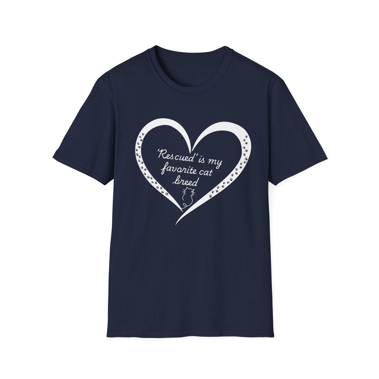 ‘Rescued’ Is My Favorite Cat Breed T-Shirt