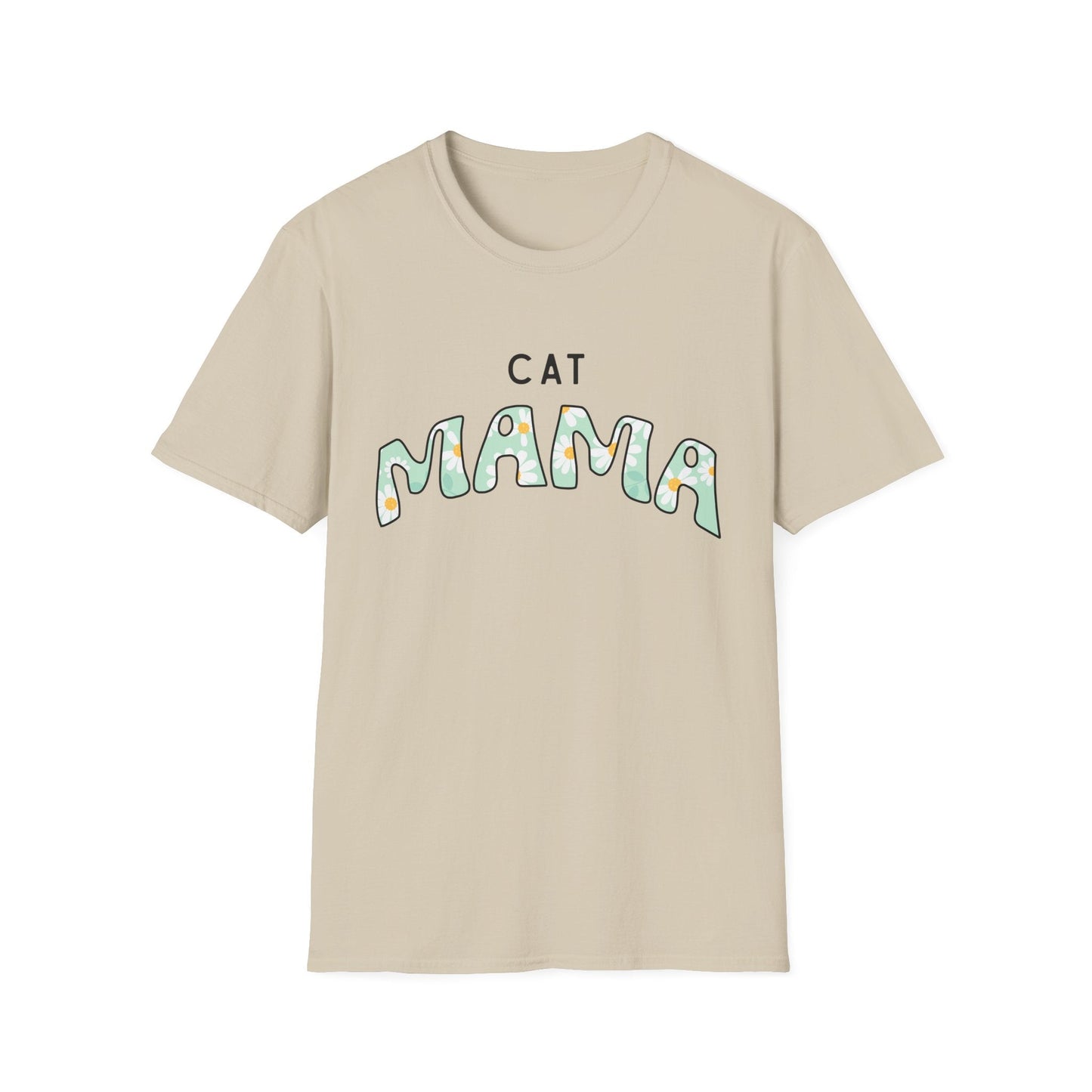 Cat Mama Daisy Green T-Shirt