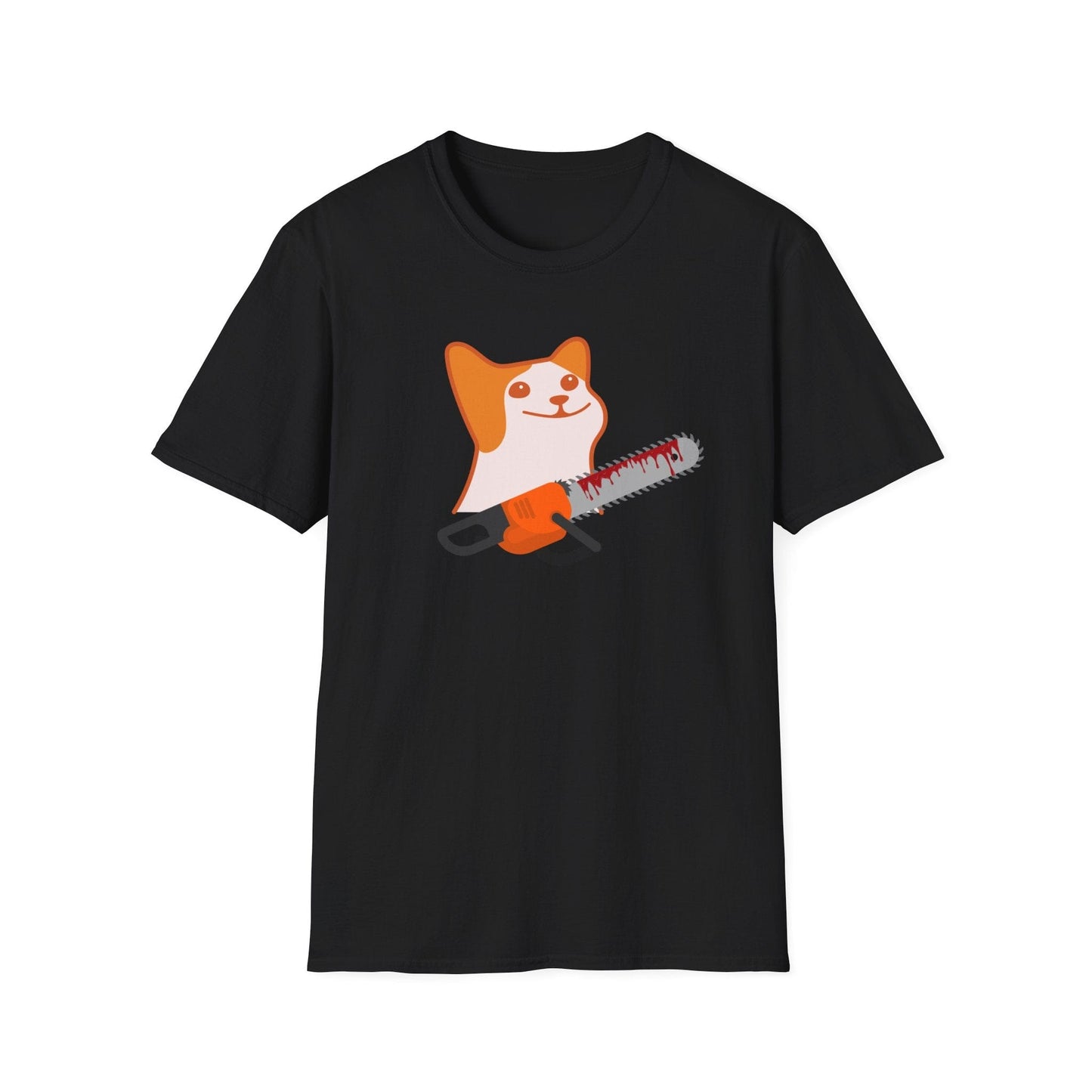 Creepy Cat With Chainsaw T-Shirt