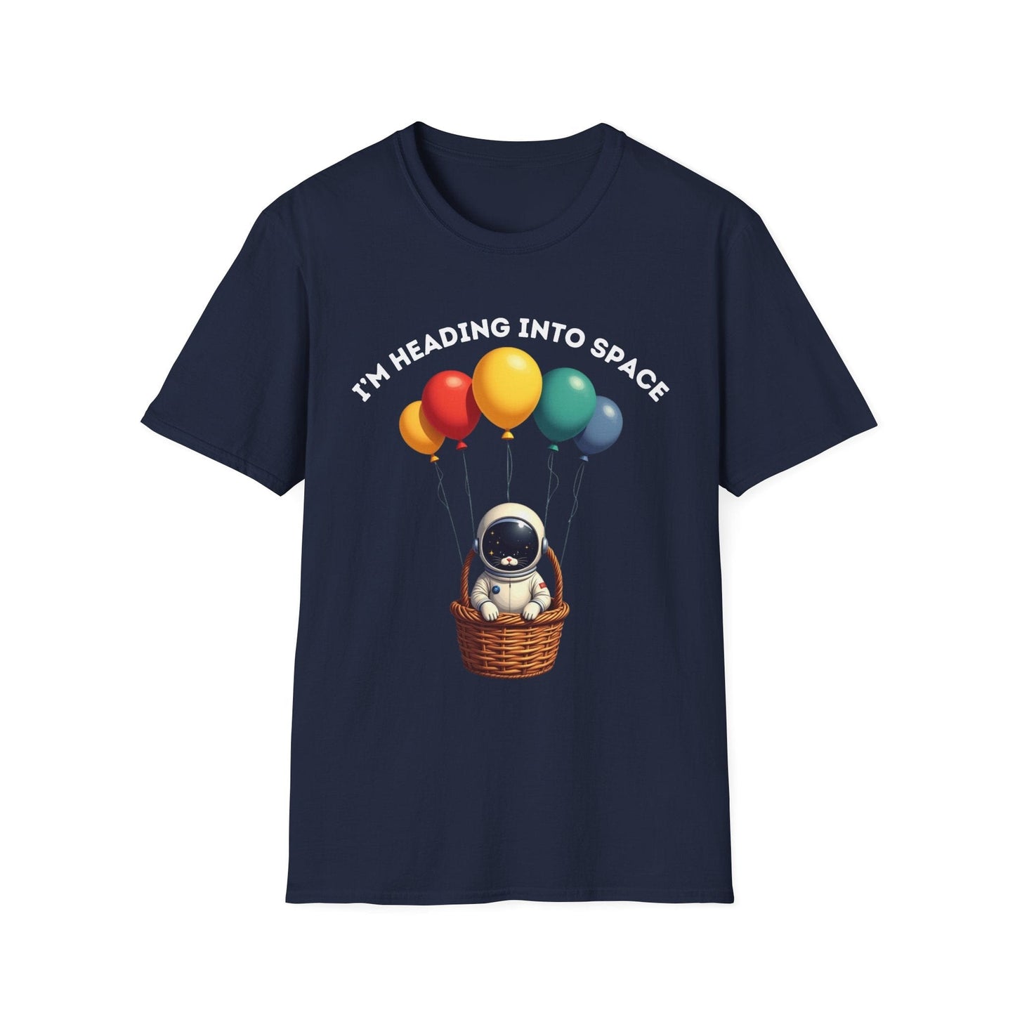 Space Kitty Balloon Ride T-Shirt