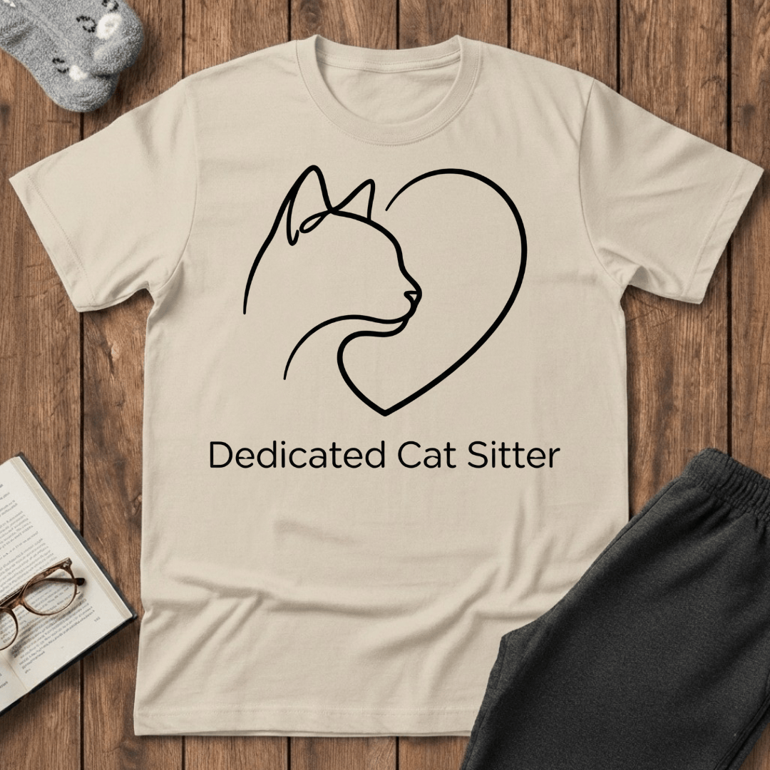 Dedicated Cat Sitter T-Shirt