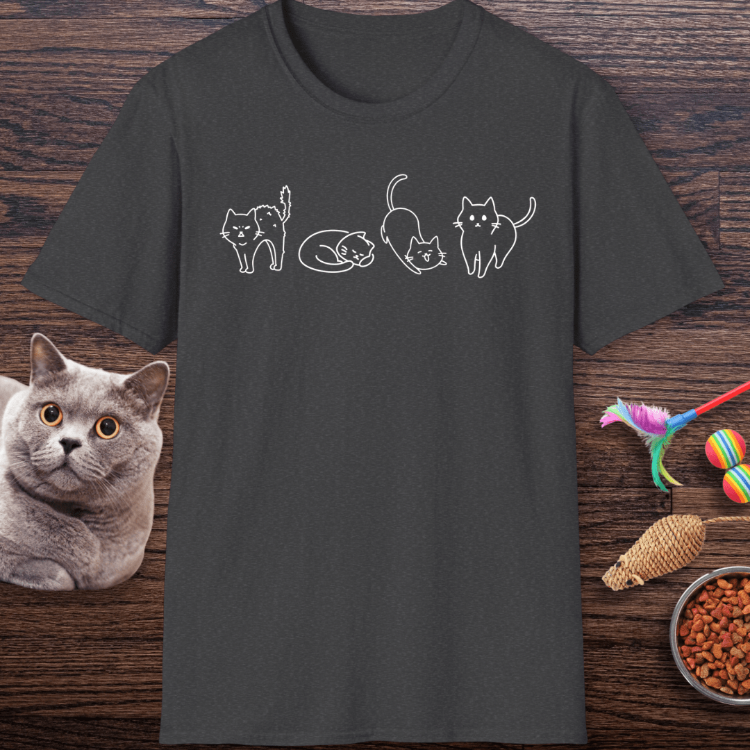Cat Moods of the Day T-Shirt