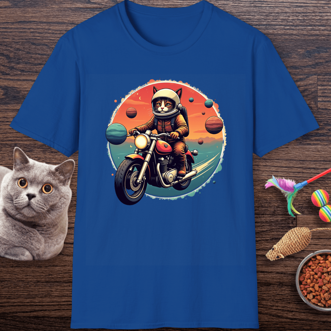 Cosmic Rider Cat T-Shirt