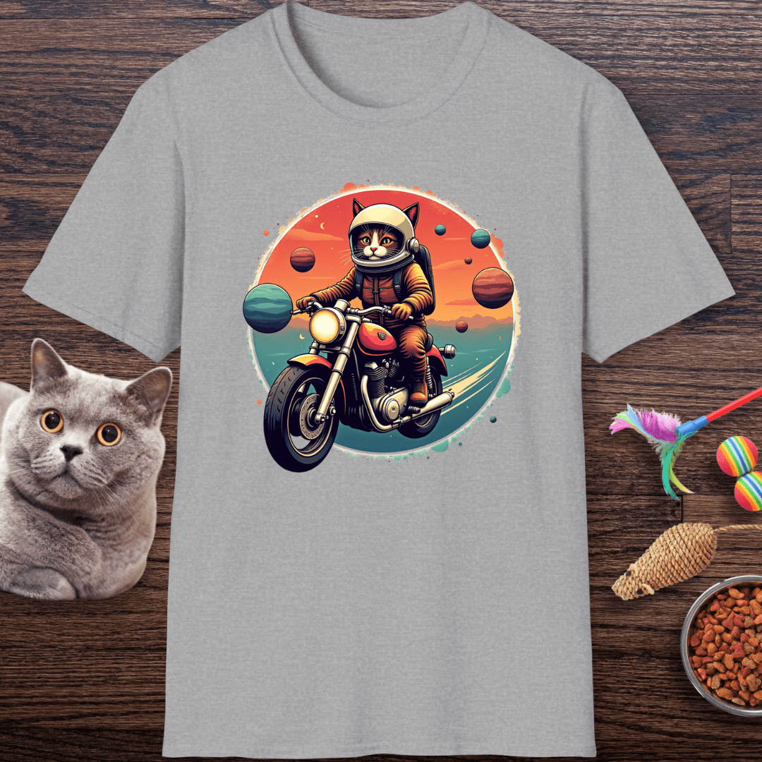 Cosmic Rider Cat T-Shirt