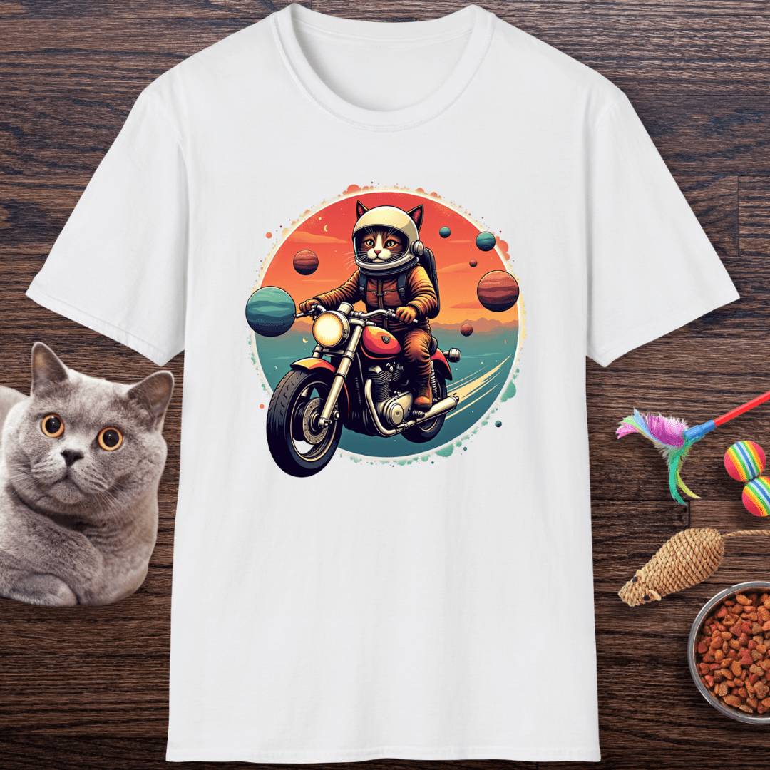 Cosmic Rider Cat T-Shirt