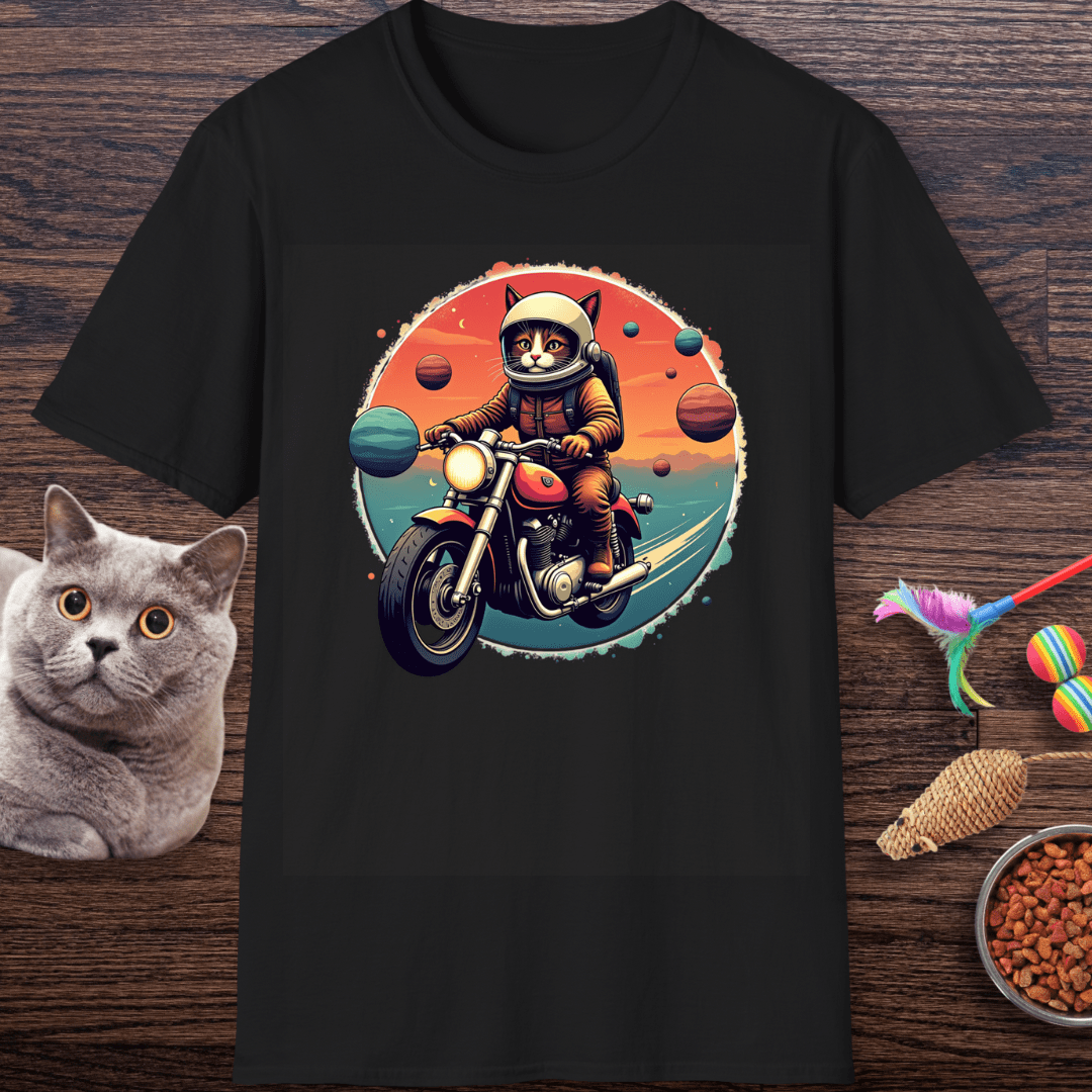 Cosmic Rider Cat T-Shirt