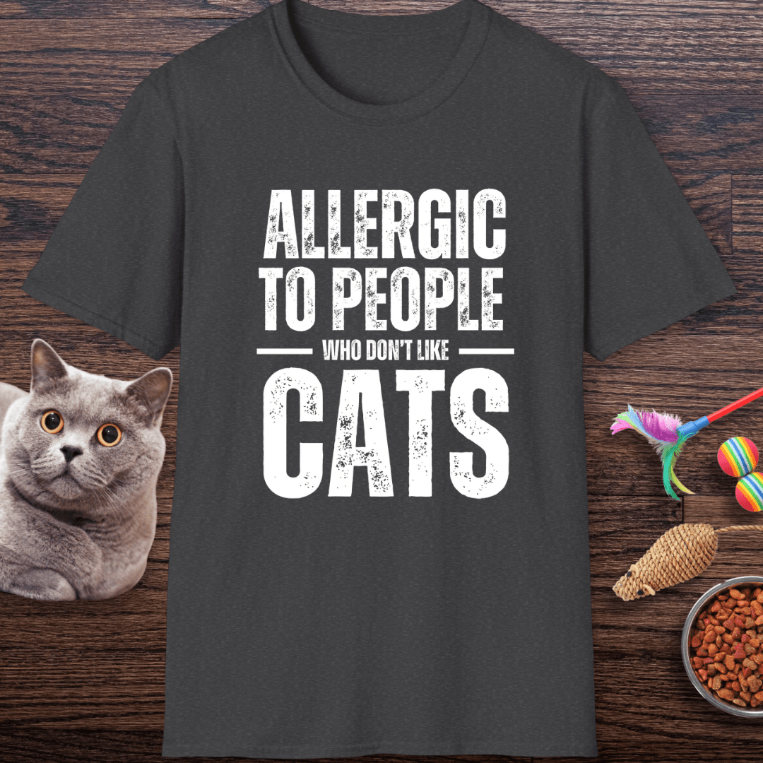 Allergic to People Who Don’t Like Cats T-Shirt