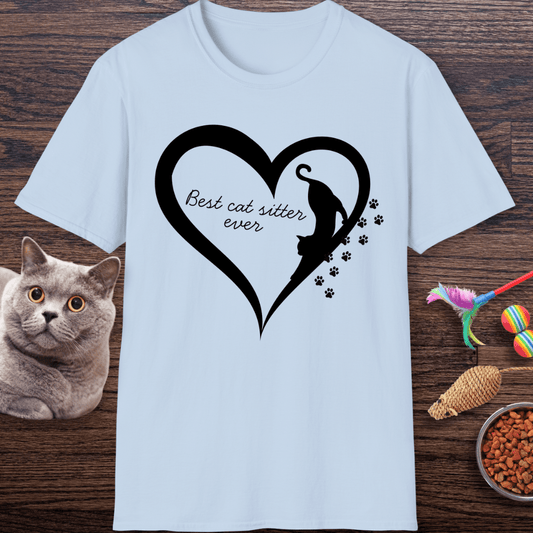Best Cat Sitter Ever Heart T-Shirt