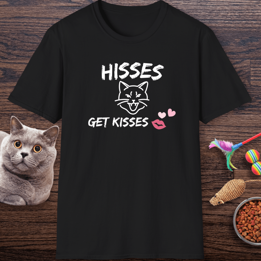 Hisses Get Kisses Cat T-Shirt