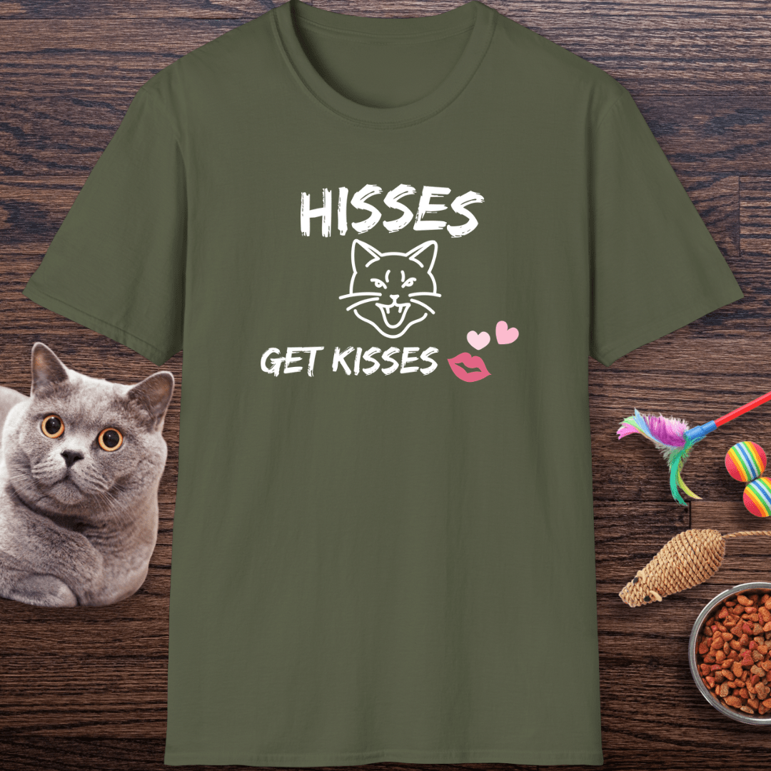 Hisses Get Kisses Cat T-Shirt