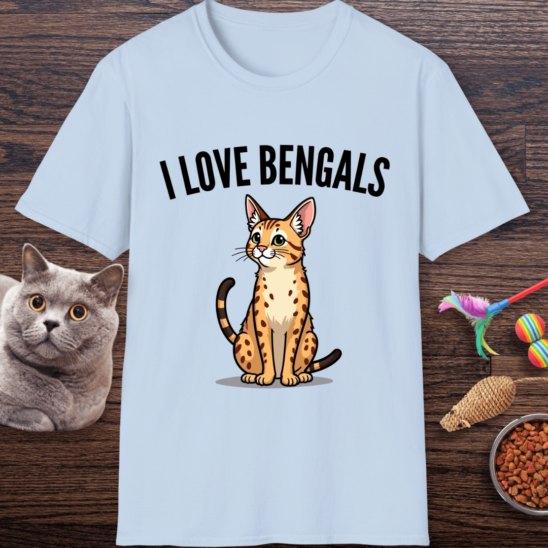 I ❤️ Bengals Cat T-Shirt