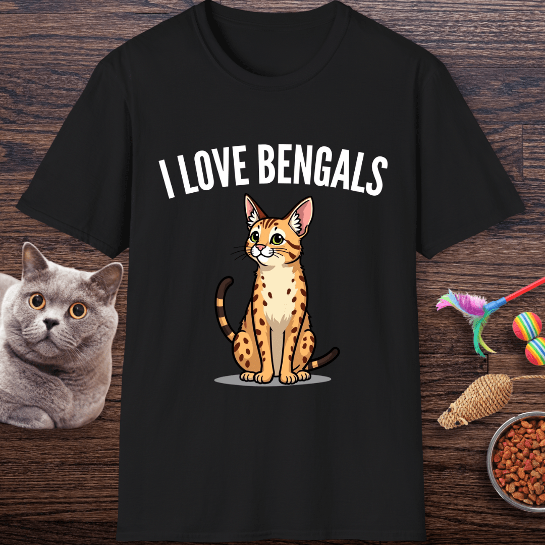 I ❤️ Bengals Cat T-Shirt