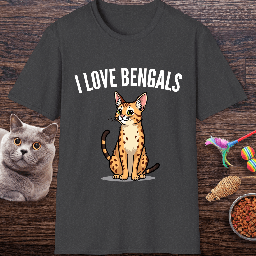 I ❤️ Bengals Cat T-Shirt
