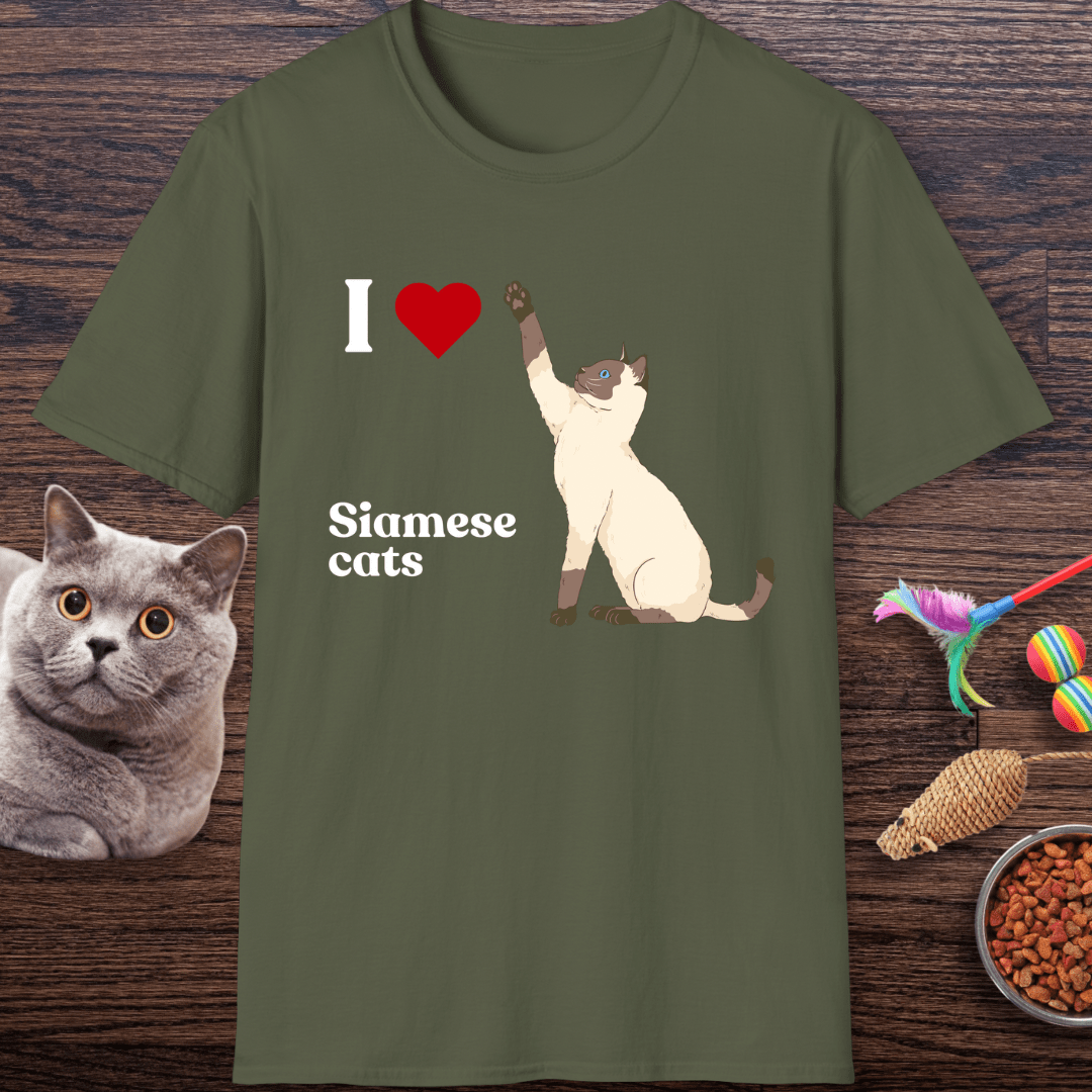 I ❤️ Siamese Cats T-Shirt