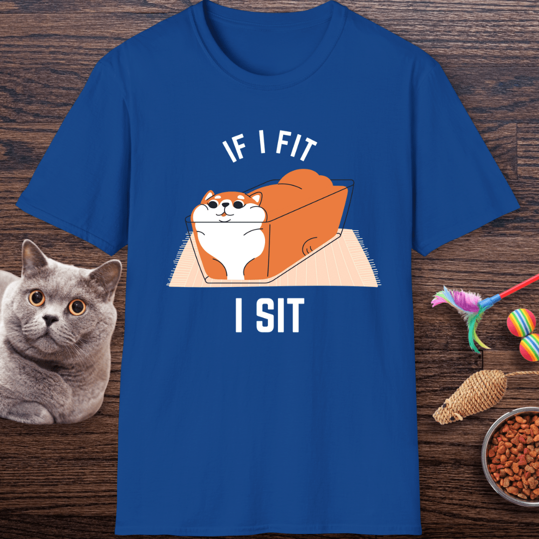 If I Fit, I Sit Cat T-Shirt