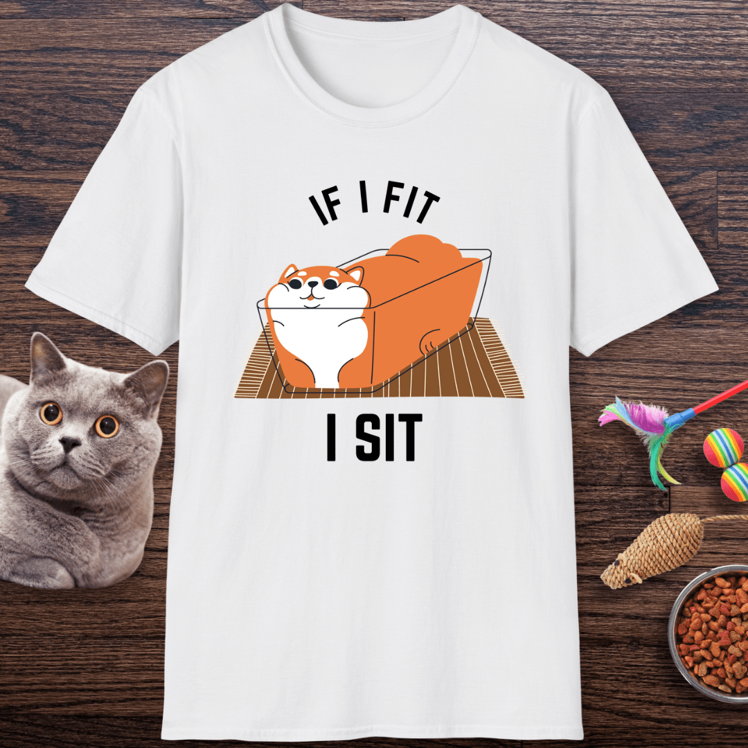 If I Fit, I Sit Cat T-Shirt