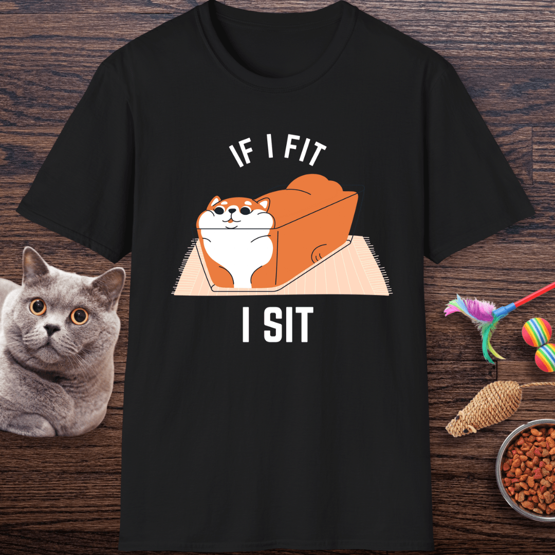 If I Fit, I Sit Cat T-Shirt