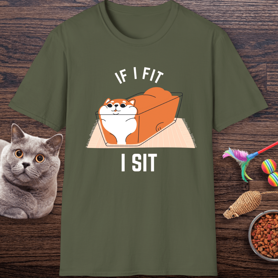If I Fit, I Sit Cat T-Shirt