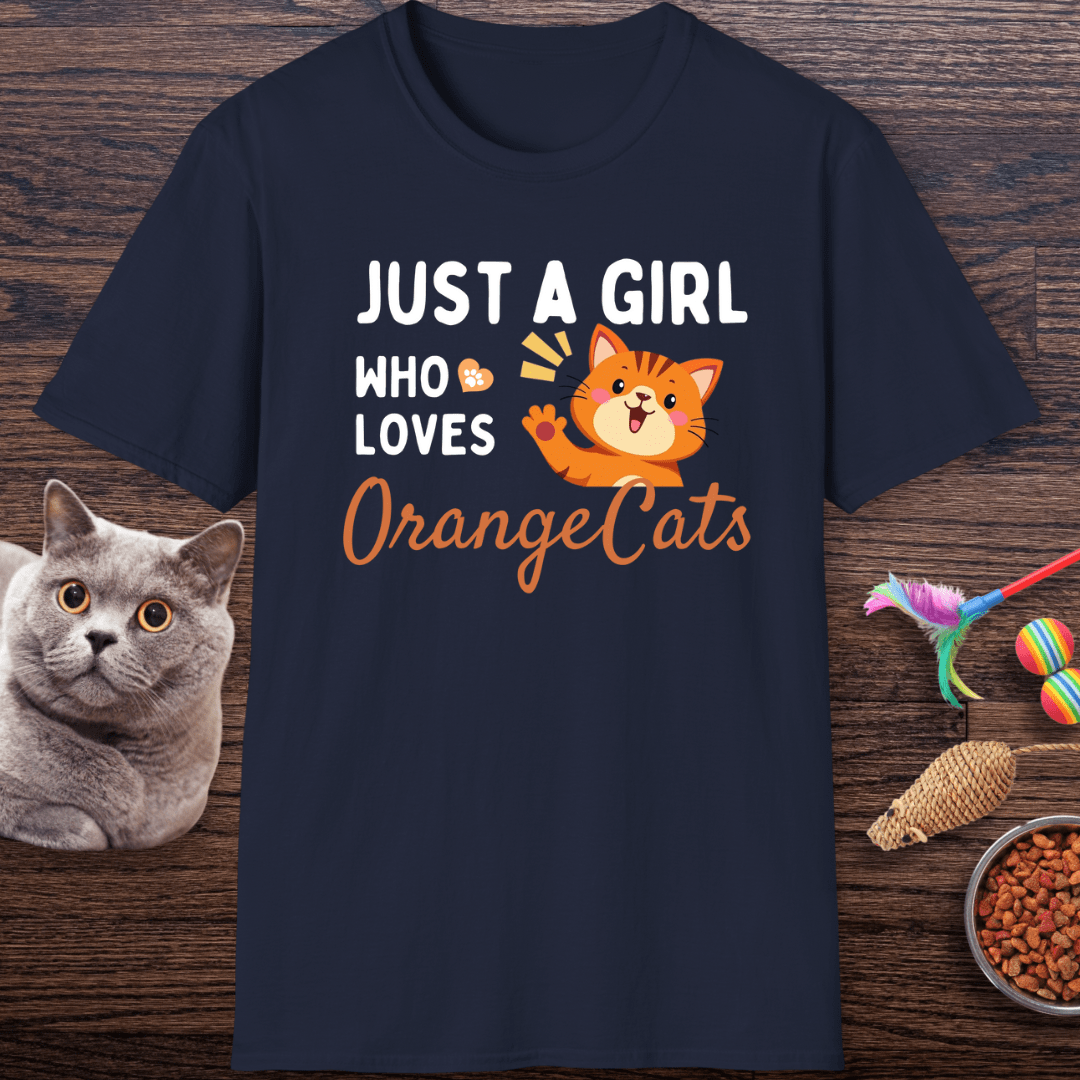 Just a Girl Who Loves Orange Cats T-Shirt