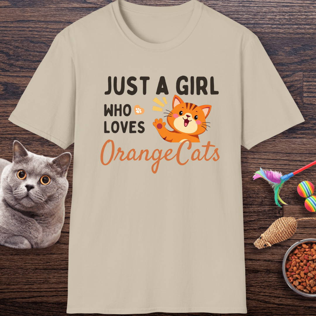 Just a Girl Who Loves Orange Cats T-Shirt