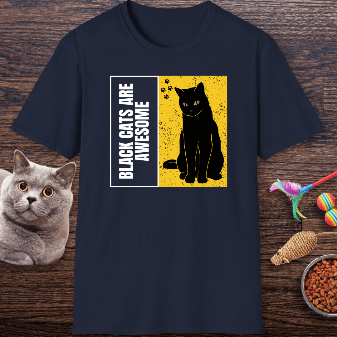 Black Cats Are Awesome T-Shirt