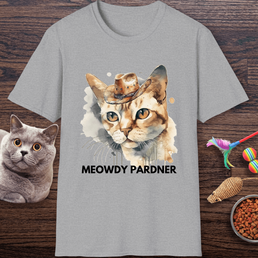 Meowdy Pardner Cat T-Shirt