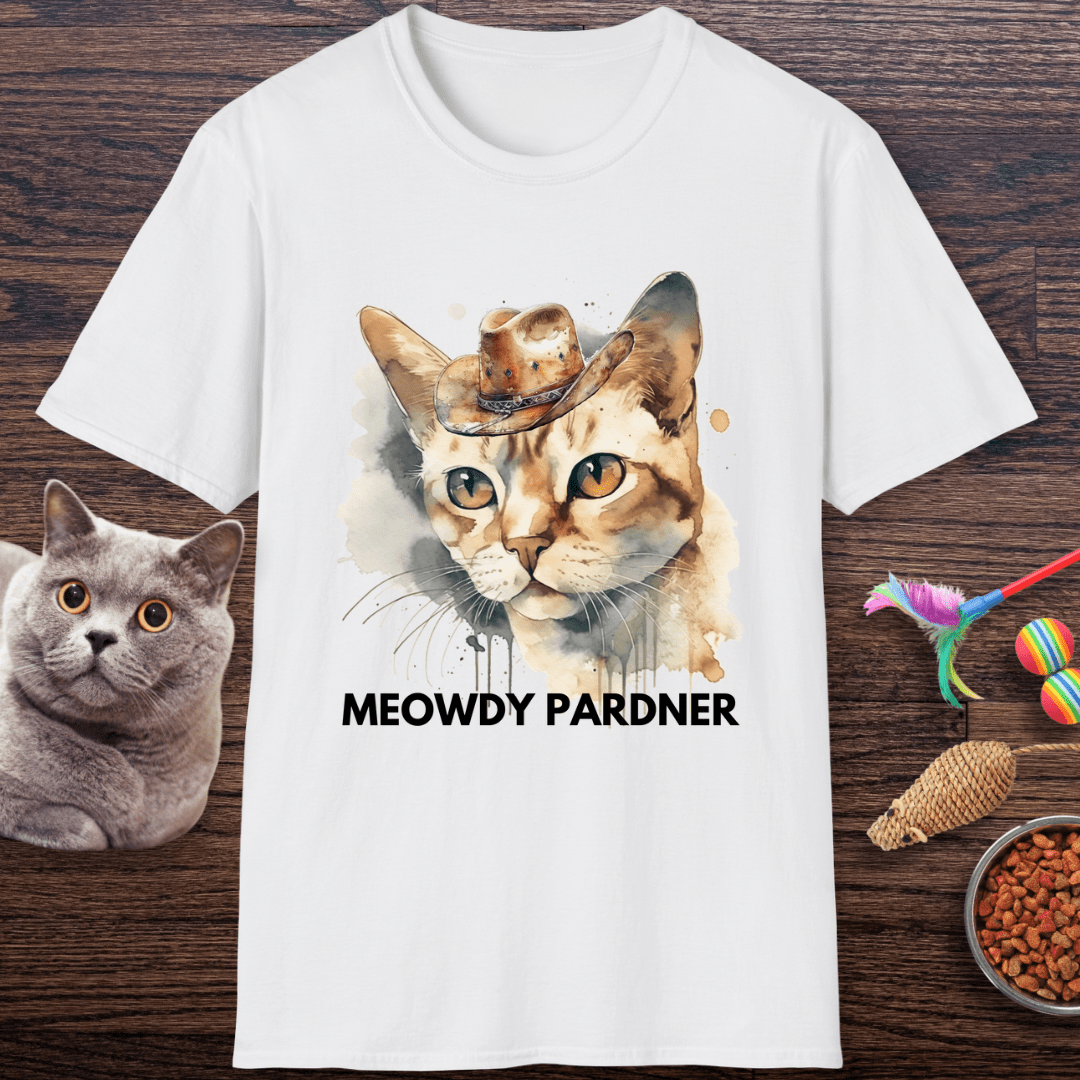 Meowdy Pardner Cat T-Shirt