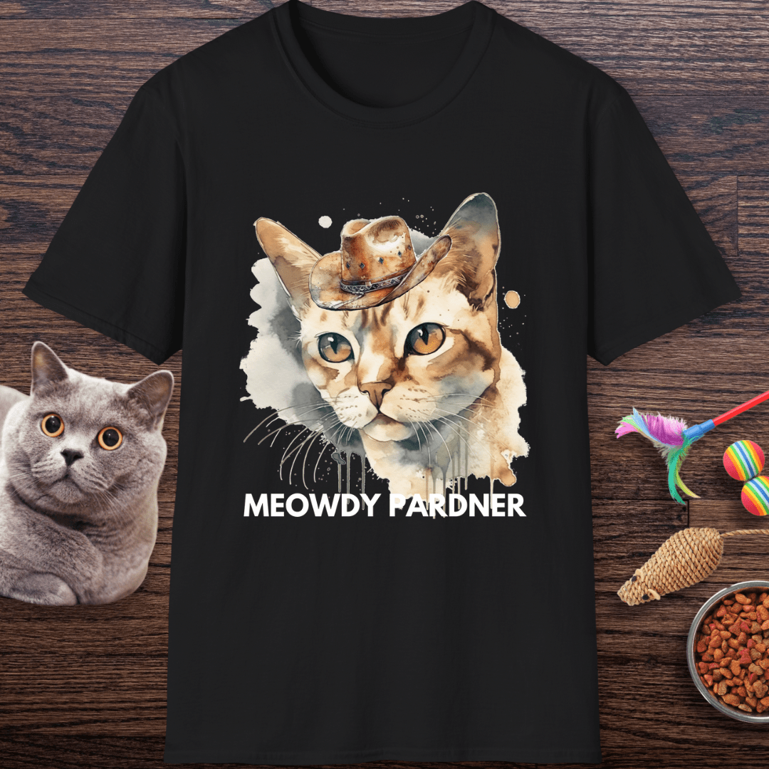 Meowdy Pardner Cat T-Shirt