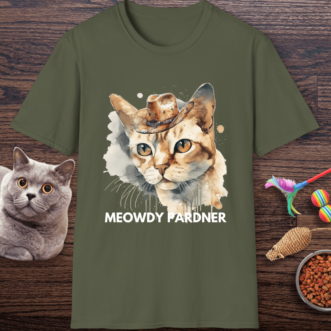 Meowdy Pardner Cat T-Shirt