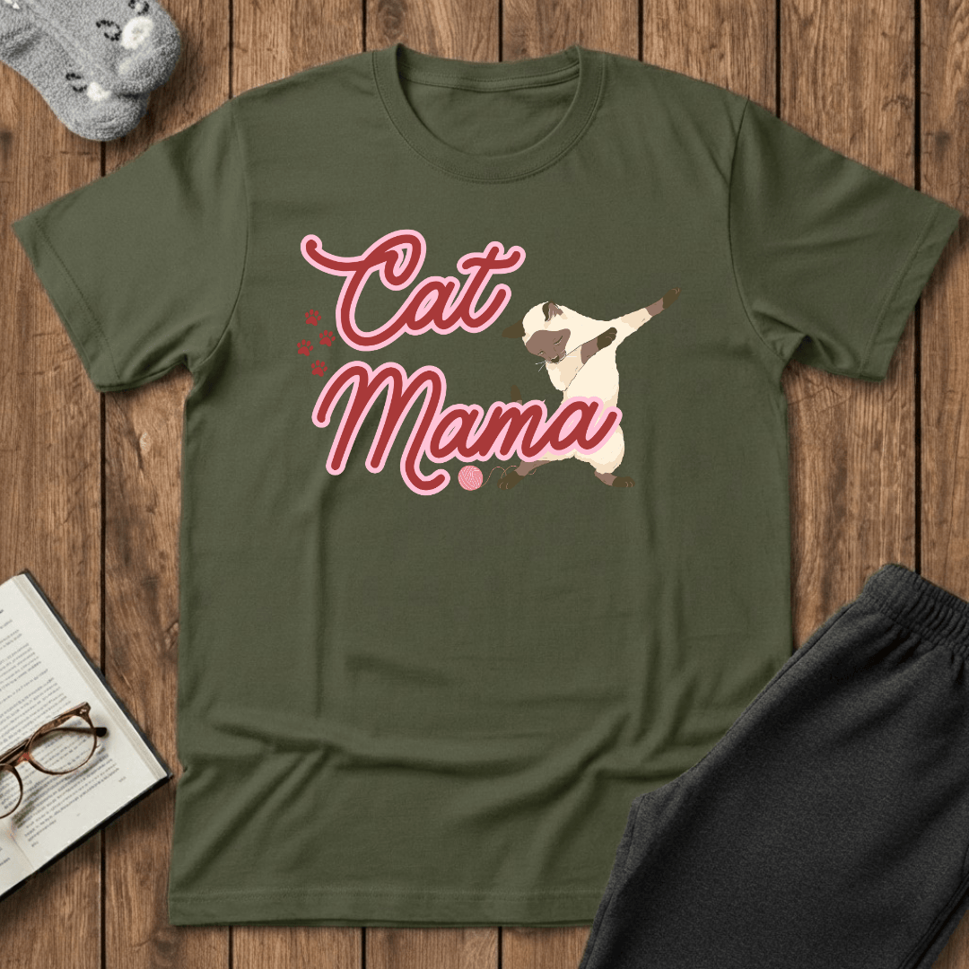Cat Mama Dabbing Cat T-Shirt