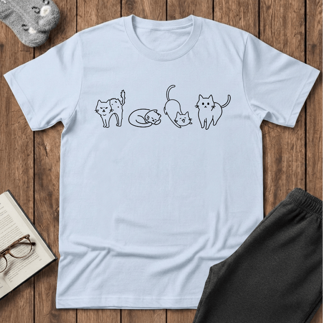 Cat Moods of the Day T-Shirt