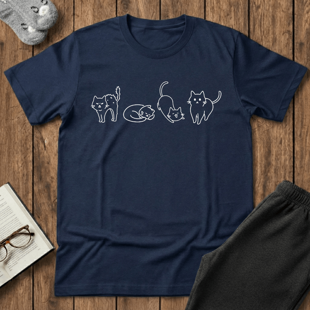 Cat Moods of the Day T-Shirt