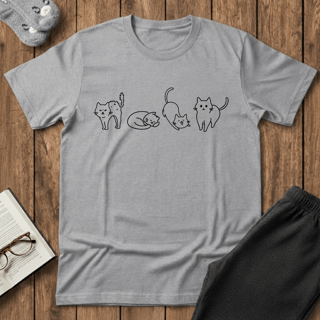 Cat Moods of the Day T-Shirt
