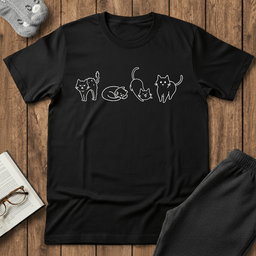 Cat Moods of the Day T-Shirt