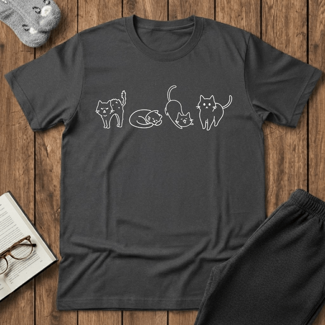 Cat Moods of the Day T-Shirt