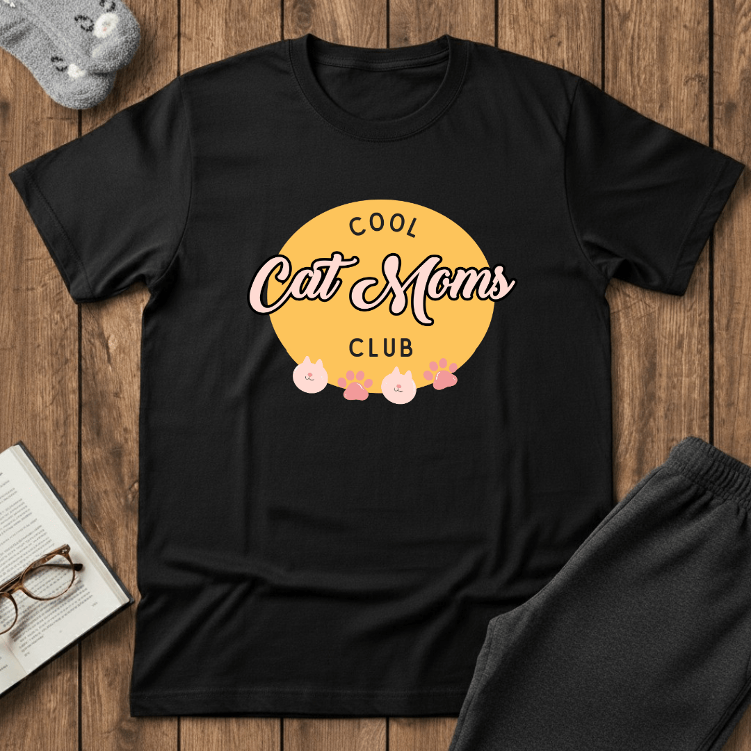 Cool Cat Moms Club T-Shirt