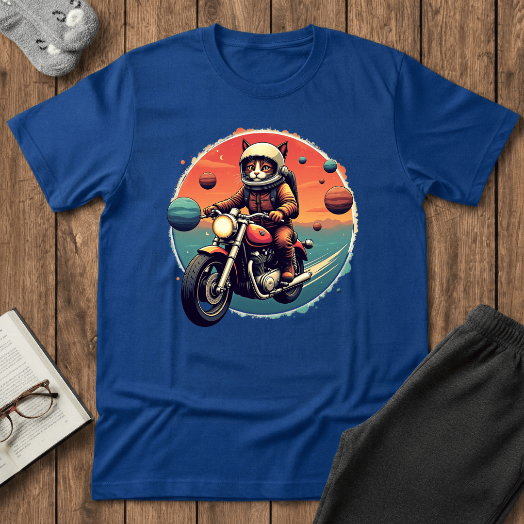 Cosmic Rider Cat T-Shirt