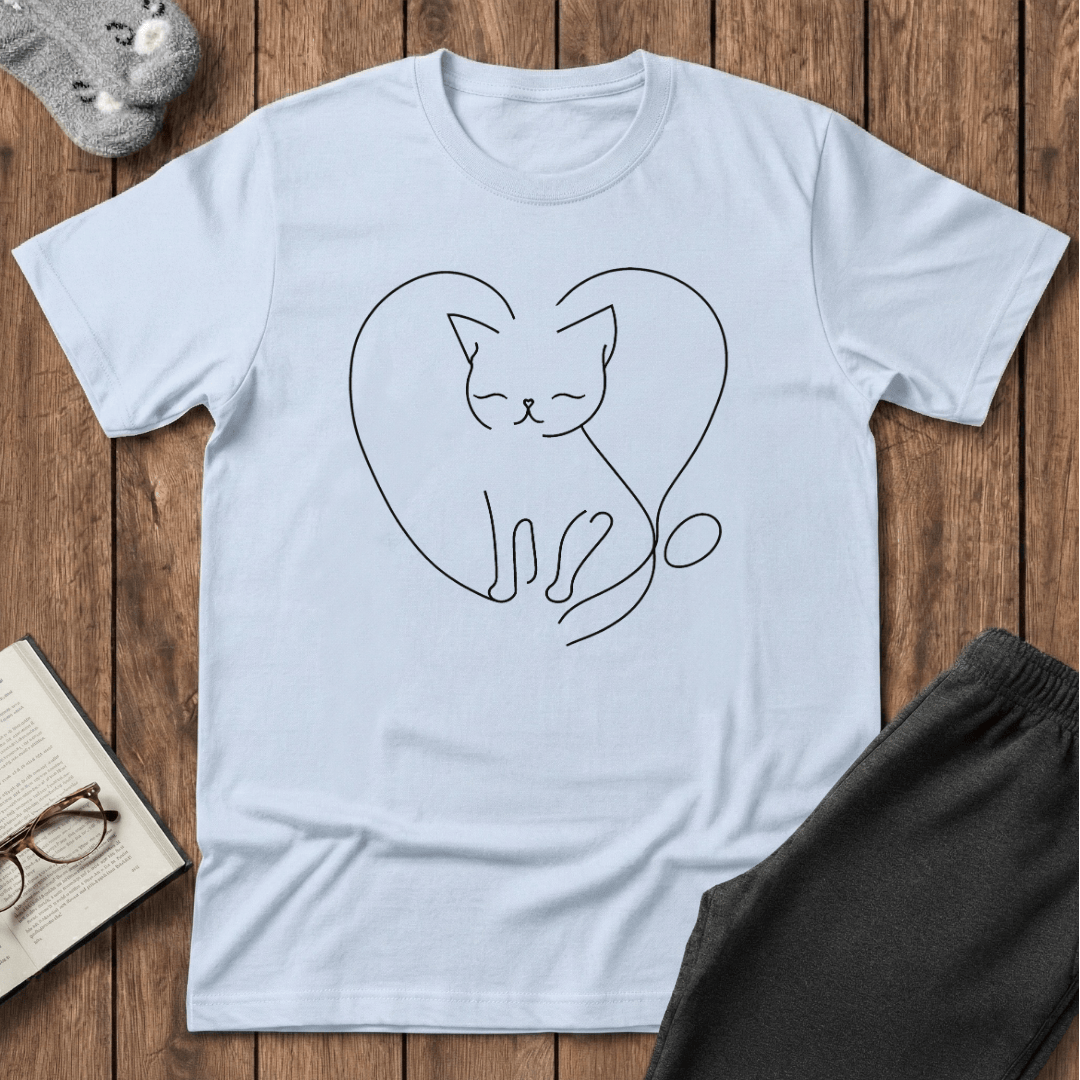 Cozy Heart Kitty T-Shirt