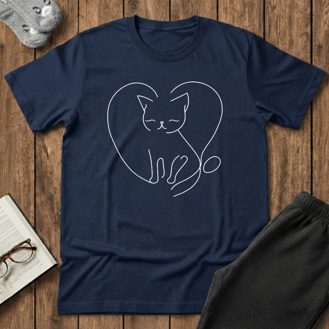 Cozy Heart Kitty T-Shirt