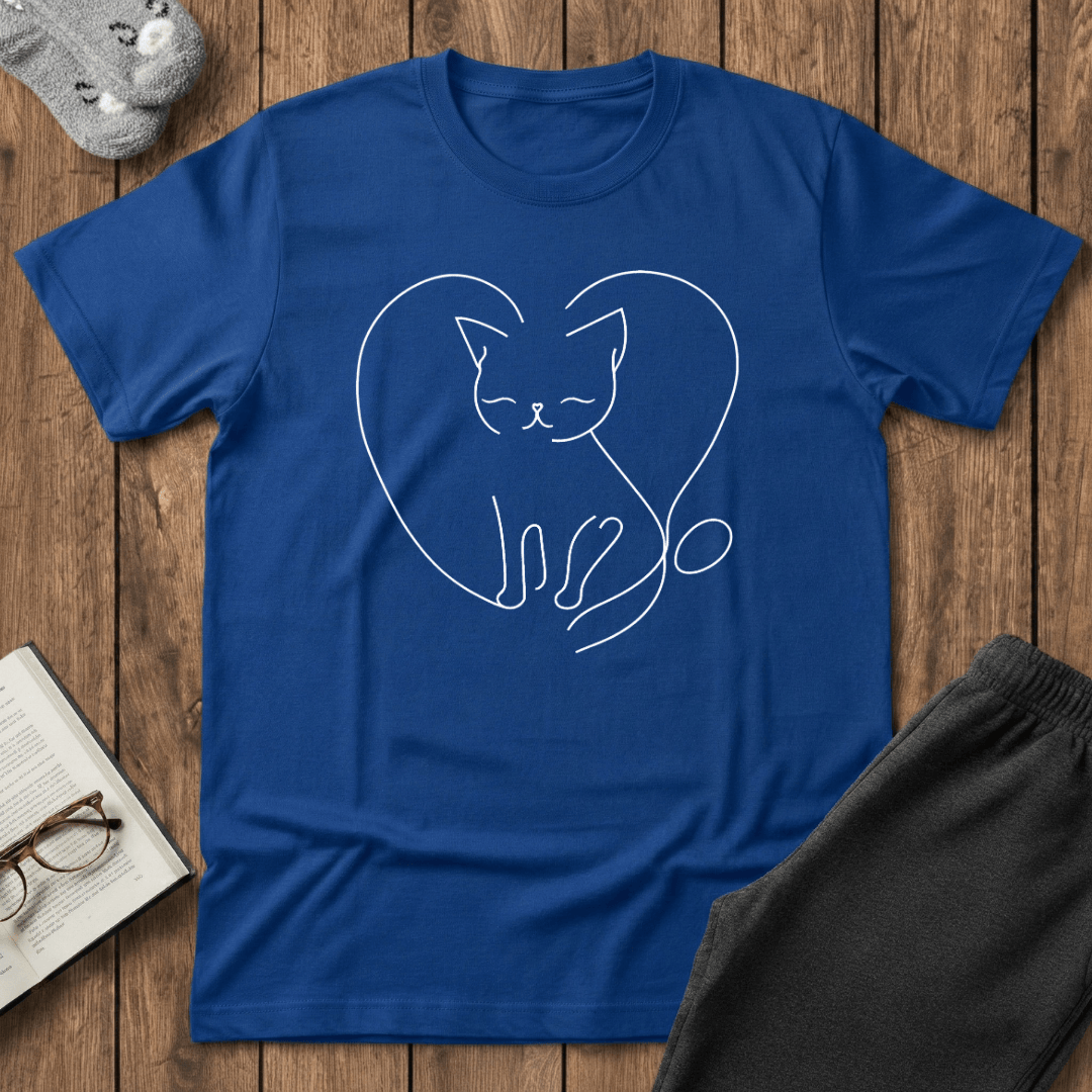 Cozy Heart Kitty T-Shirt