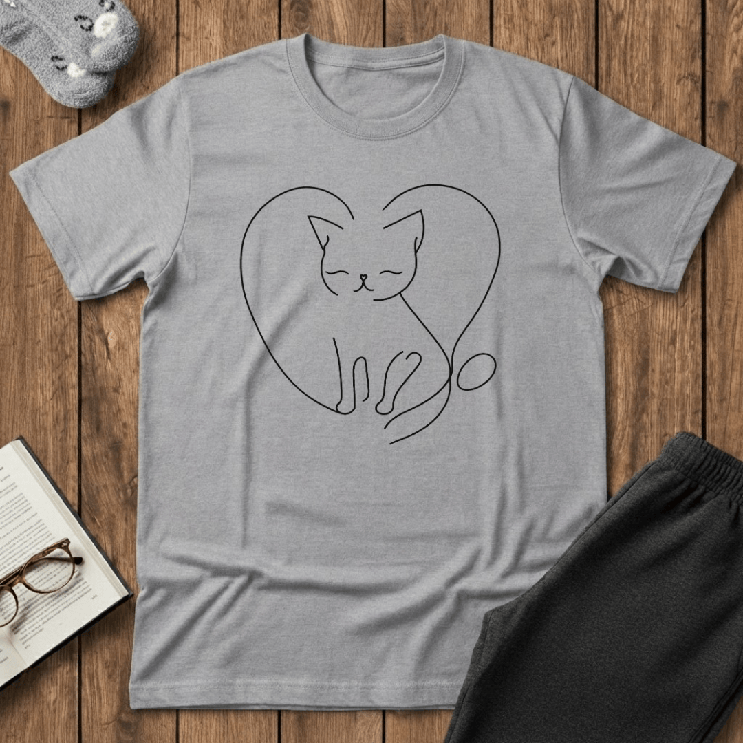 Cozy Heart Kitty T-Shirt