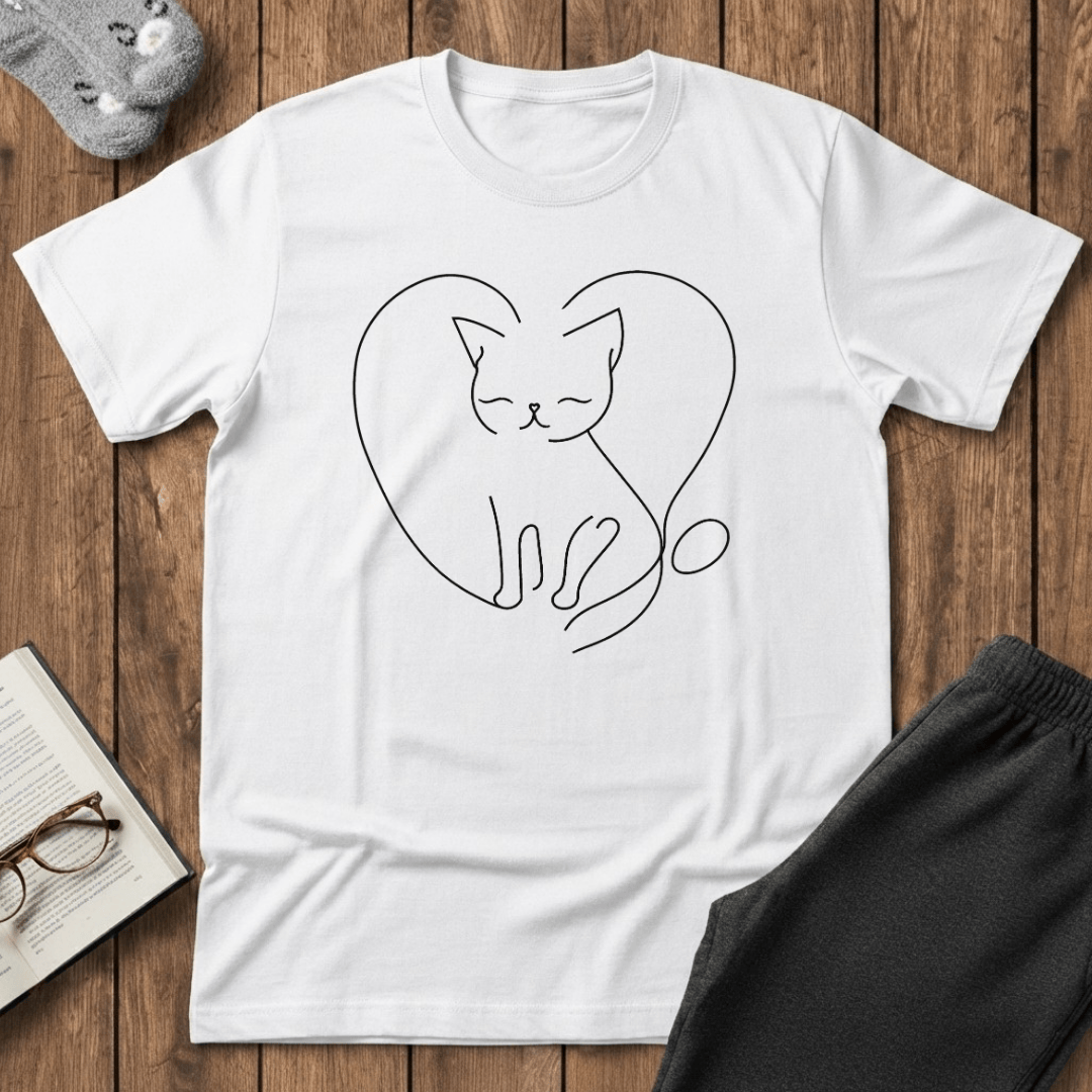 Cozy Heart Kitty T-Shirt