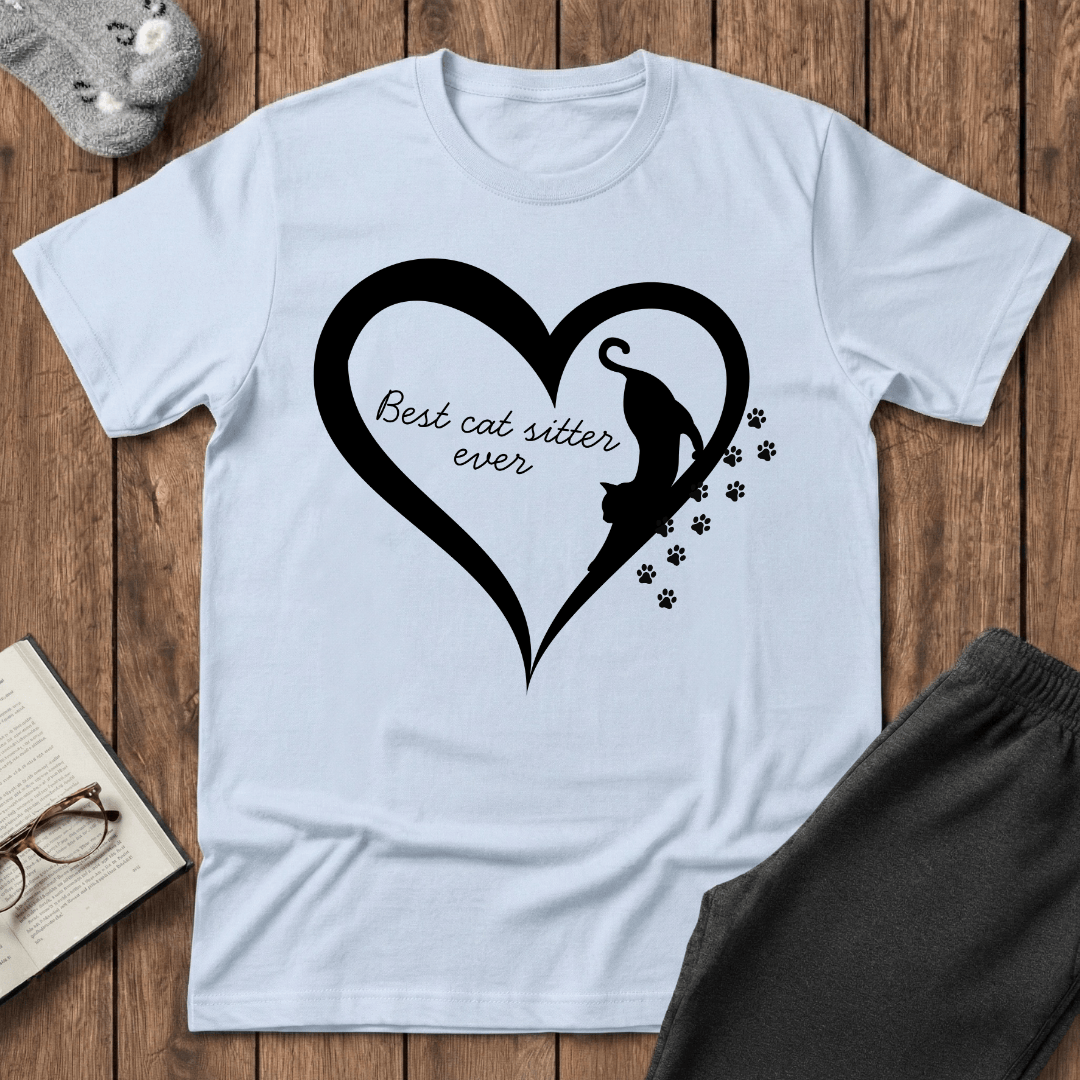 Best Cat Sitter Ever Heart T-Shirt