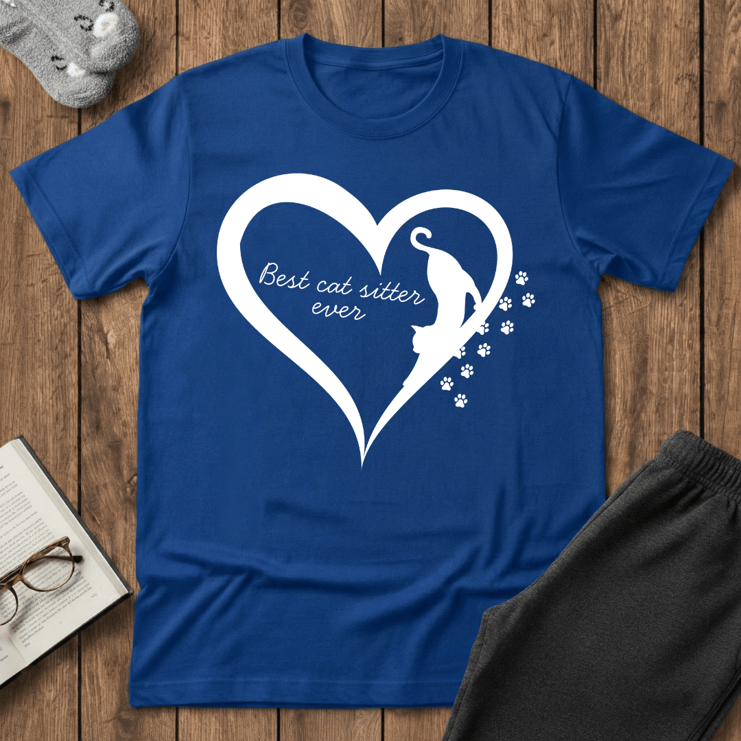 Best Cat Sitter Ever Heart T-Shirt