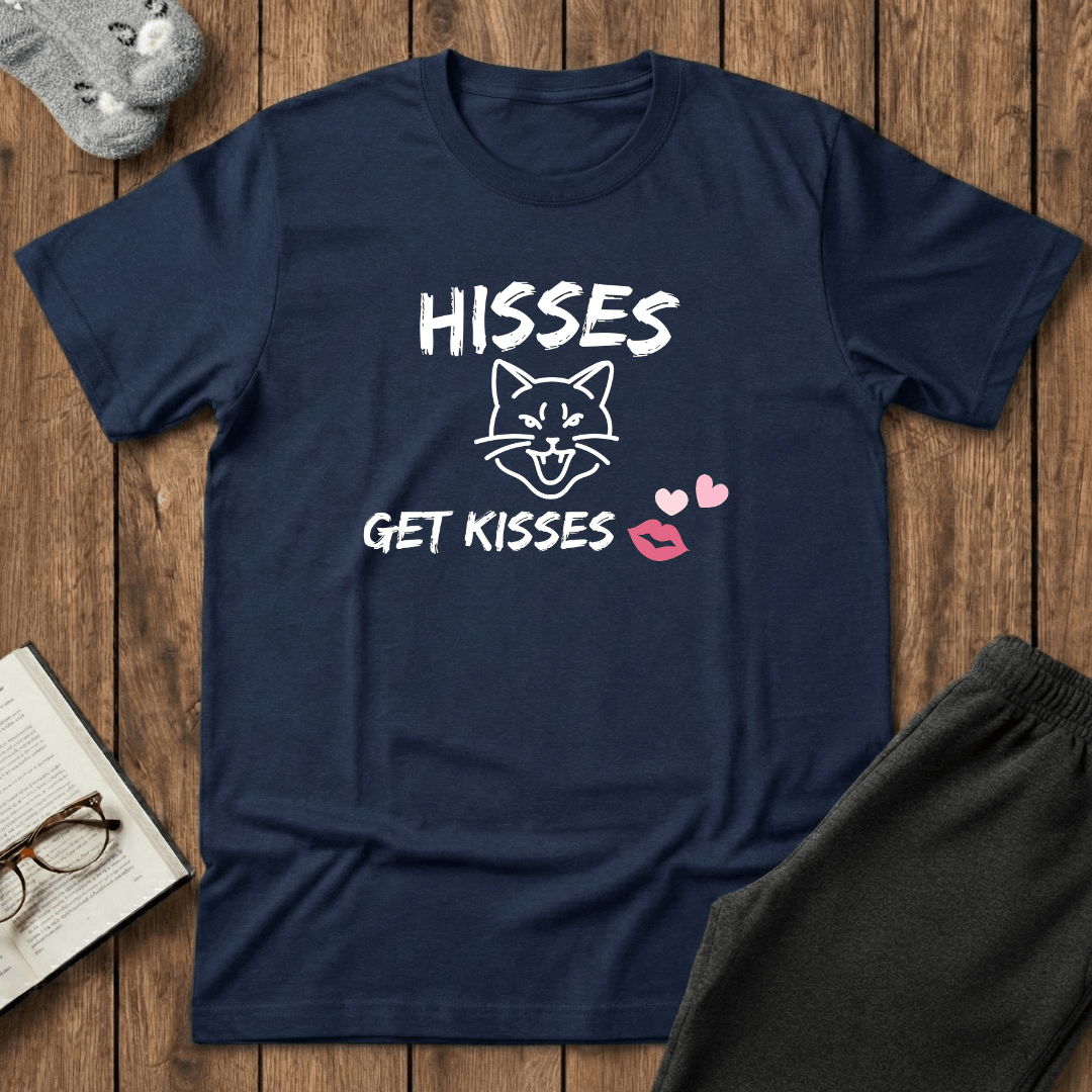 Hisses Get Kisses Cat T-Shirt